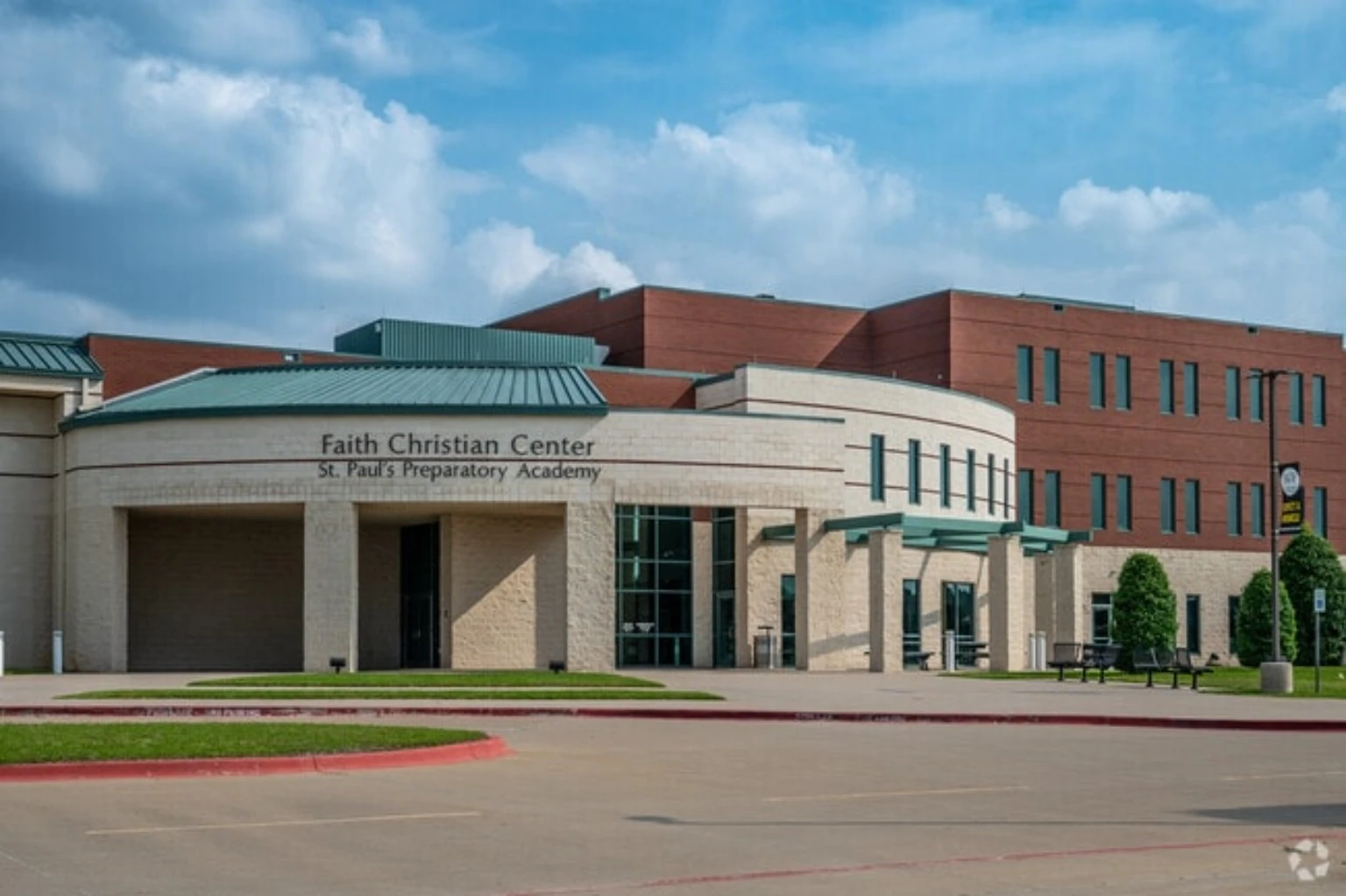 Faith Christian Center and St. Paul's Preparatory Academy campus in Arlington, Texas